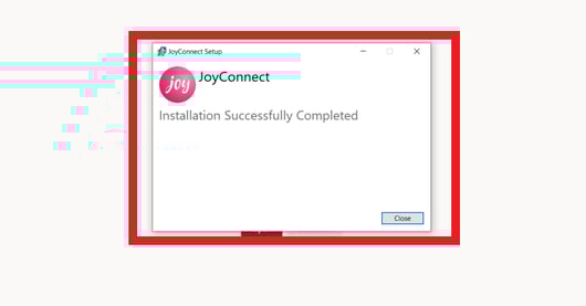 joyconnect finish install